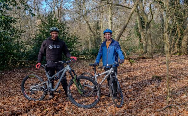 Whippendell bike trails with mayor